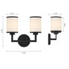 Bryant 2 Light Black Forged Sconce (BRY-8002-BF)
