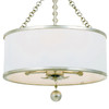Broche 3 Light Antique Silver Semi-Flush (513-SA_CEILING)