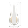 Broche 1 Light White Sconce (511-MT)