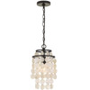 Brielle 1 Light Dark Bronze Mini Chandelier (BRI-3000-DB)