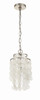 Brielle 1 Light Antique Silver Mini Chandelier (BRI-3000-SA)