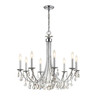 Bridgehampton 8 Light Swarovski Crystal Chrome Chandelier (8828-CH-CL-SAQ)
