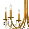 Bridgehampton 6 Light Swarovski Crystal Gold Chandelier (8826-GA-CL-SAQ)