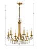 Bridgehampton 6 Light Crystal Antique Gold Chandelier (8826-GA-CL-MWP)