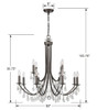 Bridgehampton 12 Light Vibrant Bronze Chandelier (8829-VZ-CL-S)