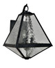 Brian Patrick Flynn Outdoor 3 Light Black Charcoal Sconce (GLA-9702-WT-BC)