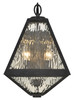 Brian Patrick Flynn Outdoor 2 Light Black Charcoal Sconce (GLA-9722-WT-BC)