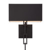 Brian Patrick Flynn 2 Light Black & White Sconce (8682-MK-WH)