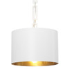 Brian Patrick Flynn 1 Light White & Antique Gold Mini Chandelier (8683-MT-GA)