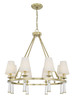Baxter 8 Light Antique Aged Brass Chandelier (8867-AG)