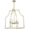 Baxter 4 Light Aged Brass Chandelier (8864-AG)