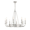 Bailey 8 Light Polished Nickel Chandelier (BAI-A2108-PN)