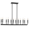 Bailey 12 Light Black Chandelier (BAI-A2112-MK)