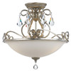 Crystorama Ashton 3 Light Semi Flush (5010-OS-CL-MWP)