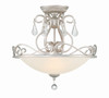 Crystorama Ashton 3 Light Semi Flush (5010-OS-CL-MWP)