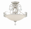 Crystorama Ashton 3 Light Semi Flush (5010-OS-CL-MWP)