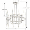 Aries 20 Light Polished Nickel Chandelier (ARS-B4020-PN)