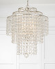 Arielle 4 Light Antique Silver Chandelier (ARI-304-SA-CL-MWP)