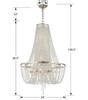 Arcadia 9 Light Antique Silver Chandelier (ARC-1917-SA-CL-MWP)