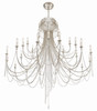 Arcadia 28 Light Antique Silver Chandelier (ARC-1929-SA-CL-MWP)