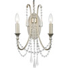 Arcadia 2 Light Antique Silver Sconce (ARC-1902-SA-CL-MWP)