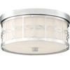Anniversary 2 Light Polished Nickel Flush Mount (ANN-2105-PN)