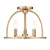 Abbott 3 Light Vibrant Gold Semi-Flush (ABB-3003-VG_CEILING)