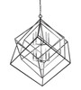 Euclid 10 Light Chandelier in Chrome + Matte Black (457-10CH-MB)