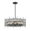 Z-Lite Garroway 9 Light Chandelier in Matte Black (4007-32MB)