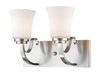 Halliwell  2 Light Vanity in Brushed Nickel (7000-2V-BN)