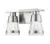 Ethos 2 Light Vanity in Brushed Nickel (1923-2V-BN-LED)