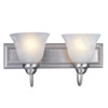 Lexington 2 Light Vanity in Brushed Nickel (311-2V-BN)