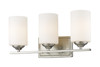 Bordeaux 3 Light Vanity in Brushed Nickel (435-3V-BN)