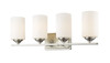 Z-Lite Bordeaux 4 Light Vanity in Brushed Nickel (435-4V-BN)