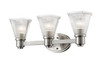 Intrepid 3 Light Vanity in Brushed Nickel (449-3V-BN)