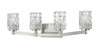 Aubrey 4 Light Vanity in Brushed Nickel (1931-4V-BN)