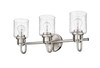 Z-Lite Kinsley 3 Light Vanity in Brushed Nickel (340-3V-BN)