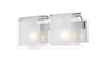Zephyr 2 Light Vanity in Brushed Nickel (169-2V-BN)