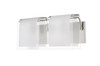 Z-Lite Zephyr 2 Light Vanity in Brushed Nickel (169-2V-BN)