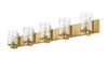 Beckett 5 Light Vanity in Olde Brass (492-5V-OBR)