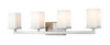 Z-Lite Tidal 4 Light Vanity in Brushed Nickel (1900-4V)