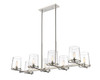 Callista 8 Light Linear Chandelier in Polished Nickel (3032-8L-PN)