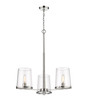 Z-Lite Callista 3 Light Chandelier in Polished Nickel (3032-3PN)