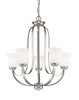 Halliwell  5 Light Chandelier in Brushed Nickel (7000-5BN)