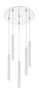 Z-Lite Forest 5 Light Chandelier in Chrome (917MP12-WH-LED-5RCH)