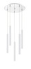 Z-Lite Forest 5 Light Chandelier in Chrome (917MP12-WH-LED-5RCH)