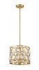Dealey 3 Light Chandelier in Heirloom Brass (6010-12HB)