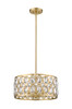 Dealey 5 Light Chandelier in Heirloom Brass (6010-20HB)
