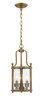 Wyndham 3 Light Chandelier in Heirloom Brass (205-3HB)