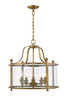 Wyndham 5 Light Chandelier In Heirloom Brass (205-5HB)